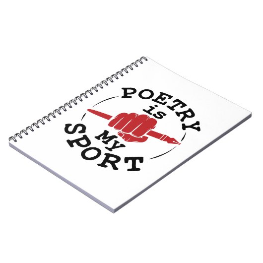 Poesie ist mein Dichter, der Gedichte schreibt Notizblock (Linke Seite)