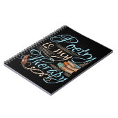 Poesie ist meine Therapie Niedlich Poet Poem Write Notizblock (Linke Seite)