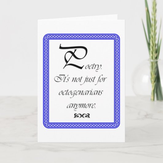 Poesie Karte (Vorderseite)