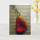 Poesie Karte (Gelbe Blume)