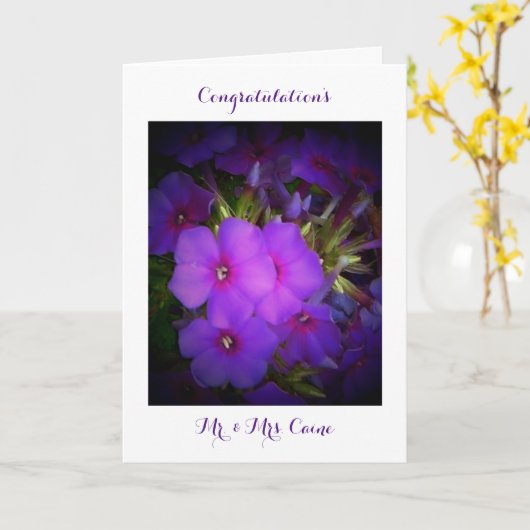 Poesie-Karte für Hochzeiten Karte (Gelbe Blume)