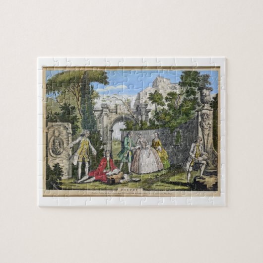 Poesie, Kneipe. durch Robert Sayer (fl.1750-80) Puzzle (Horizontal)