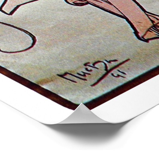 Poesie, Mucha Poster (Ecke)