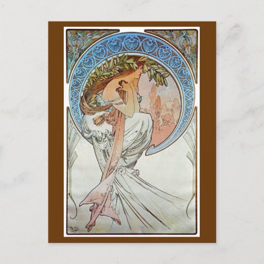 Poesie, Mucha Postkarte (Vorderseite)
