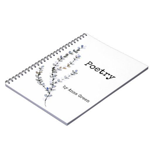 Poesie Notebook Notizblock (Linke Seite)