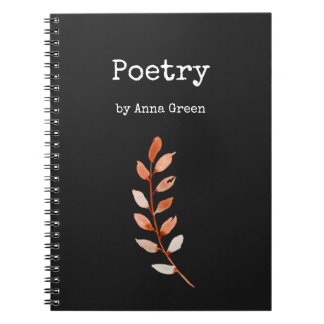 Poesie Notizbuch Notizblock
