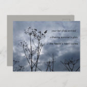 Poesie Postkarte (Vorne/Hinten)