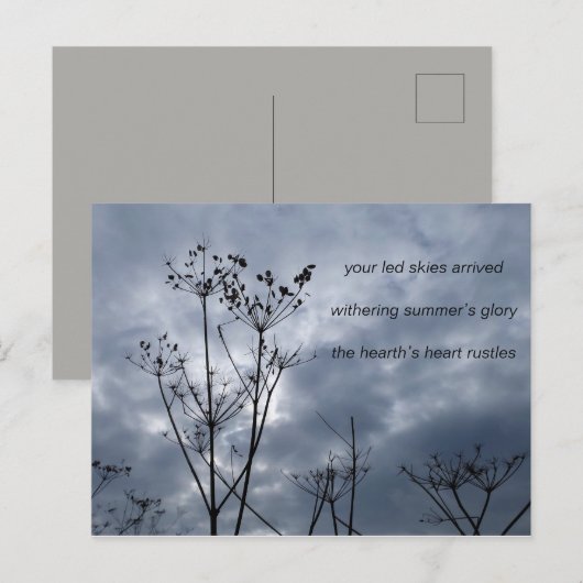 Poesie Postkarte (Vorne/Hinten)