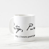 Poesie, reine Poesie-Kaffee-Tasse Kaffeetasse (Vorderseite Links)