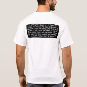 POESIE Schwarzes T-Shirt (Rückseite)