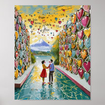 Poesie-Spiel: Magnetfilm-Liebe-Poesie-Wand