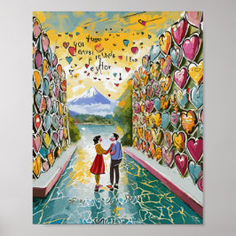 Poesie-Spiel: Magnetfilm-Liebe-Poesie-Wand Poster