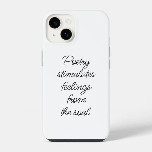 Poesie stimuliert iPhone-Fall iPhone Hülle (Rückseite)