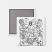 Poesie und Musik Magnet (Vorderseite/Rückseite)