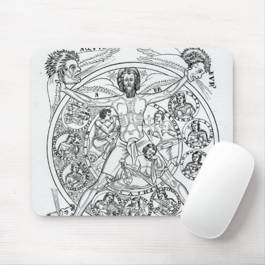 Poesie und Musik Mousepad (Mit Mouse)
