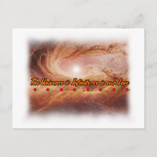 Poesie und Universum auf einer  Postkarte