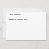 Poesie - Wachende Sonne Einladung (Rückseite)