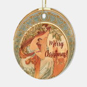 Poesie, Weihnachtsgeschenk Keramik Ornament (Links)