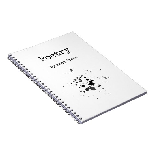 Poesie Writing Notebook Notizblock (Rechte Seite)