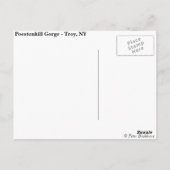 Poestenkill Gorge Postcard Postkarte (Rückseite)