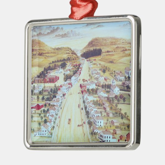 Poestenkill, New York, c.1855 Ornament Aus Metall (Links)