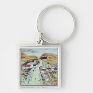 Poestenkill, New York, c.1855 Schlüsselanhänger