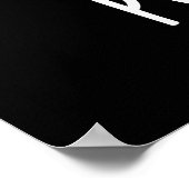 Poet ato Funny Veggie Potato Pun Dark BG Poster (Ecke)