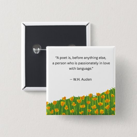 Poet Button (Vorne & Hinten)