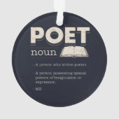 Poet Definition Funny Laureate Novelty Keramik Orn Ornament (Rückseite)