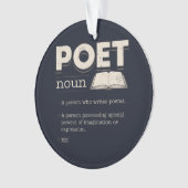 Poet Definition Funny Laureate Novelty Keramik Orn Ornament (Vorderseite)