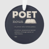 Poet Definition Funny Laureate Novelty Keramik Orn Ornament (Vorderseite)
