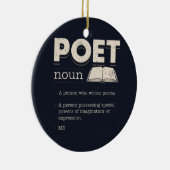 Poet Definition Funny Laureate Novelty Keramik Ornament (Rechts)