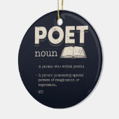 Poet Definition Funny Laureate Novelty Keramik Ornament (Links)