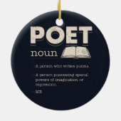 Poet Definition Funny Laureate Novelty Keramik Ornament (Hinten)