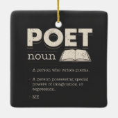 Poet Definition Funny Laureate Novelty Keramikornament (Rückseite)
