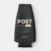 Poet Definition Gag Funny Poetry Writer Gag Flaschenkühler (Vorderseite)