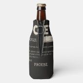 Poet Definition Gag Funny Poetry Writer Gag Flaschenkühler (Flasche Rückseite)