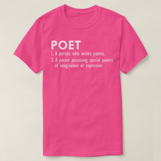 Poet Definition w T-Shirt (Design vorne)