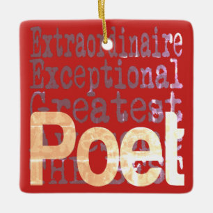 Poet Extraordinary Keramikornament
