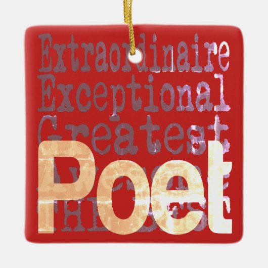 Poet Extraordinary Keramikornament (Vorderseite)
