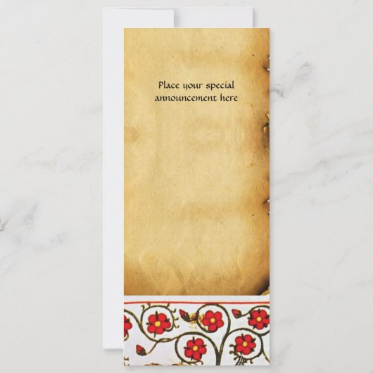 POET IM GARTEN DER VÖGEL EINLADUNG (Rückseite)