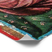 POET IM GARTEN DER VÖGEL Mittelalter Miniatur Poster (Ecke)