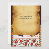 POET IM GARTEN DES VÖGELMONOGRAMS EINLADUNG (Rückseite)