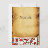 POET IM GARTEN DES VÖGELMONOGRAMS EINLADUNG (Rückseite)