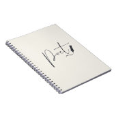 Poet Script Notebook – Minimalist Writing Journal Notizblock (Rechte Seite)