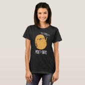 Poet tato Funny Potato Pun Dark BG T-Shirt (Vorne ganz)