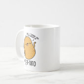 Poet tato Funny Potato Pun Kaffeetasse (Vorderseite Links)