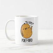 Poet tato Funny Potato Pun Kaffeetasse (Links)