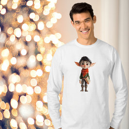 Poet Teen Christmas Elf Men's T-Shirt