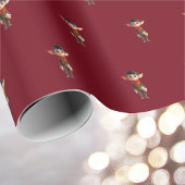 Poet Teen Christmas Elf Wrapping Paper Geschenkpapier